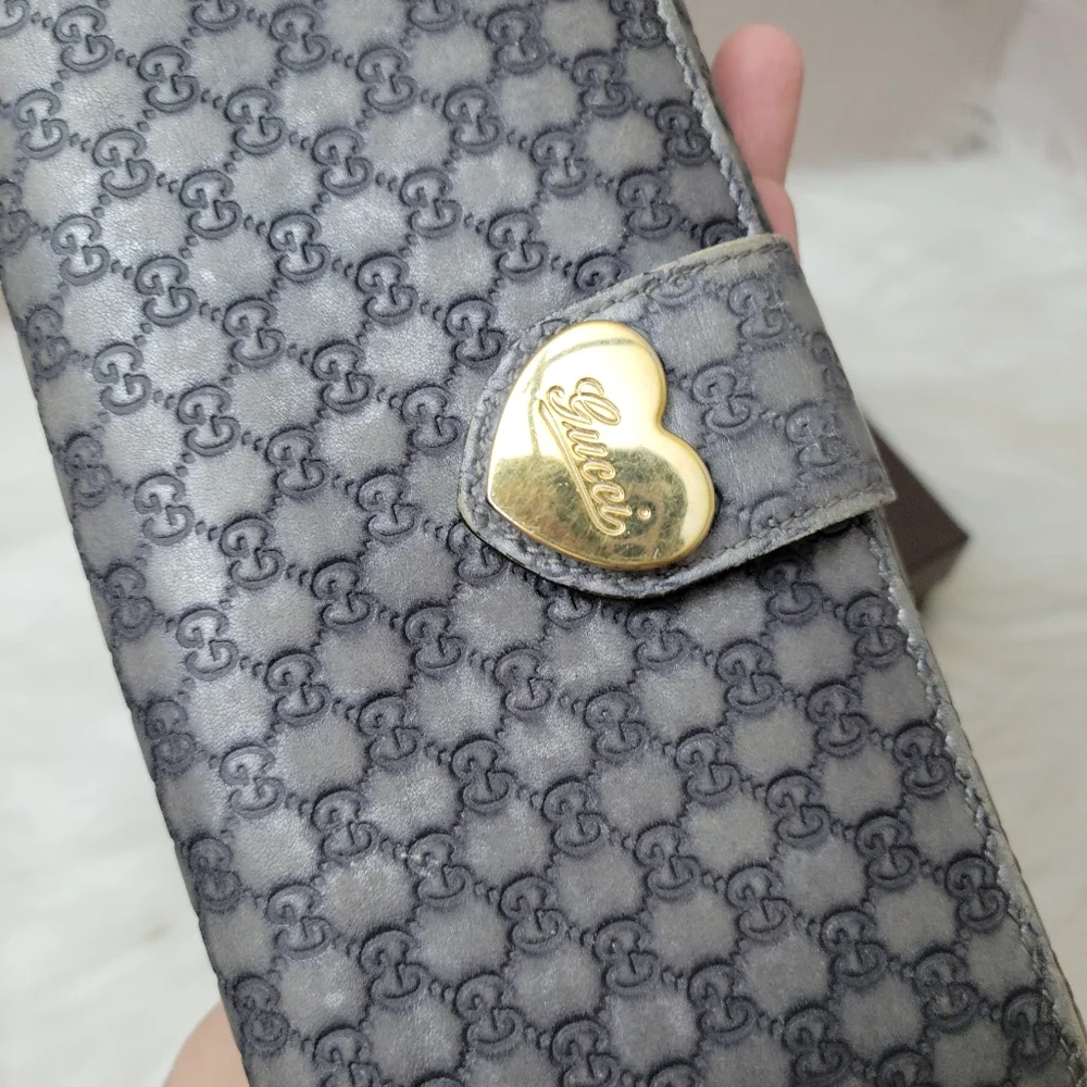 100% Authentic Gucci GG heart long wallet - Picture 4 of 16